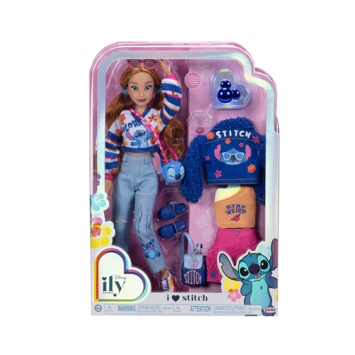 JAKKS Pacific Disney ily 4EVER Fashion Doll med ekstra mote inspirert av Stitch (2024) i gruppen LEKER, BARN OG BABY / Leker / Figurer, miniatyrer og tilbehør hos TP E-commerce Nordic AB (C82239)