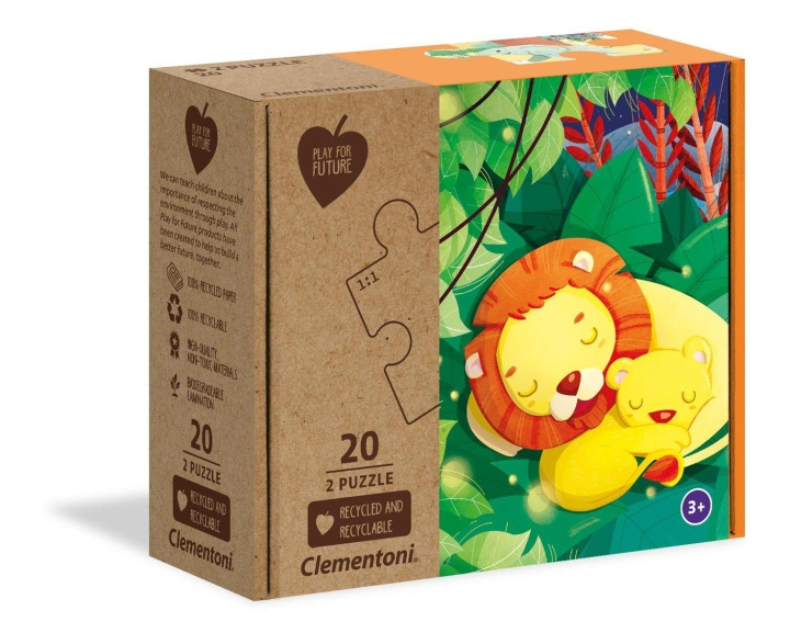 Clementoni 2x20 puslespill for barn bundet sammen (100 % resirkulert) i gruppen LEKER, BARN OG BABY / Leker / Barnas puslespill hos TP E-commerce Nordic AB (C82294)