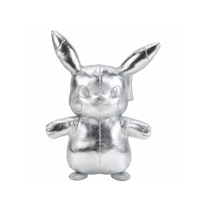 Pokémon Plysj 30 cm 25th Celebration - Silver Pikachu (PKW2379) i gruppen LEKER, BARN OG BABY / Babyleker (0-3 år) / Kosedyr hos TP E-commerce Nordic AB (C82406)