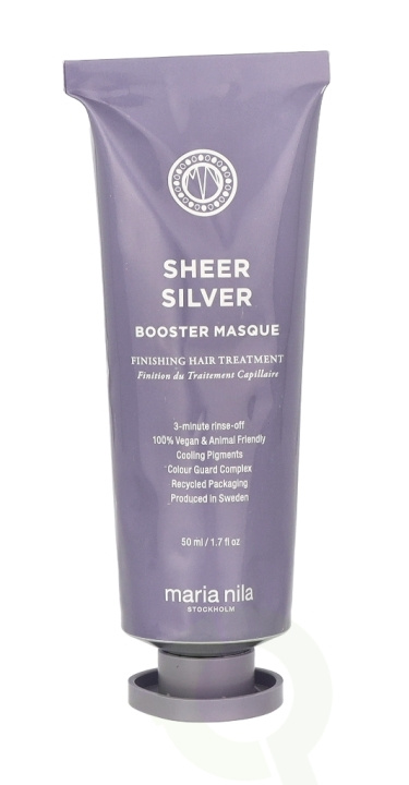 Maria Nila Sheer Silver Booster Masque 50 ml i gruppen HELSE OG SKJØNNHET / Hår & styling / Hårpleie / Hårmaske hos TP E-commerce Nordic AB (C82881)