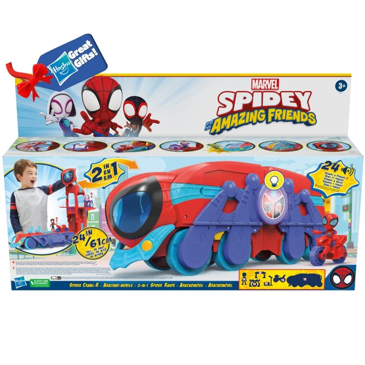 Spidey og hans fantastiske venner-lekesett Spider Crawl-R Mobile HQ i gruppen LEKER, BARN OG BABY / Leker / Lekesett hos TP E-commerce Nordic AB (C83269)
