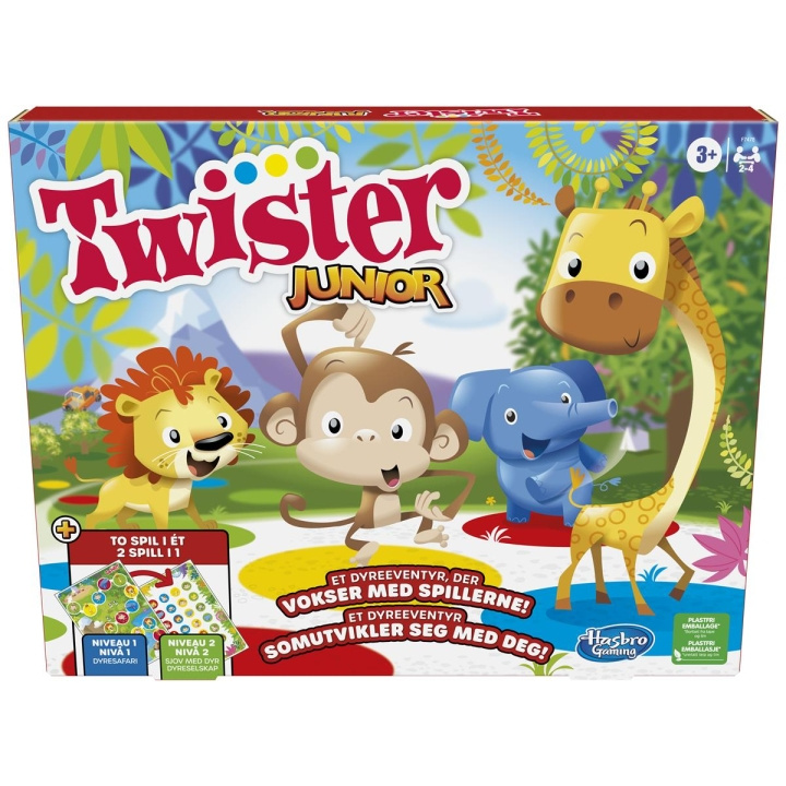 Hasbro Twister Junior 2 spill i 1 (DK/NO) i gruppen LEKER, BARN OG BABY / Spill / Brettspill hos TP E-commerce Nordic AB (C83272)