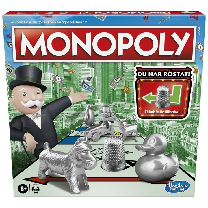 Hasbro Monopol Classic (SE) i gruppen LEKER, BARN OG BABY / Spill / Brettspill hos TP E-commerce Nordic AB (C83276)