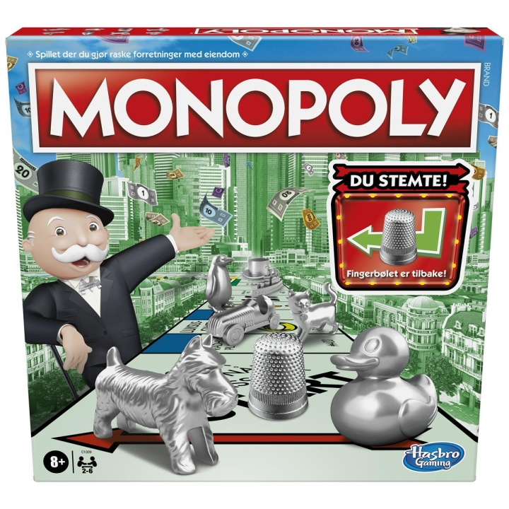 Hasbro Monopol Classic (NO) i gruppen LEKER, BARN OG BABY / Spill / Brettspill hos TP E-commerce Nordic AB (C83277)