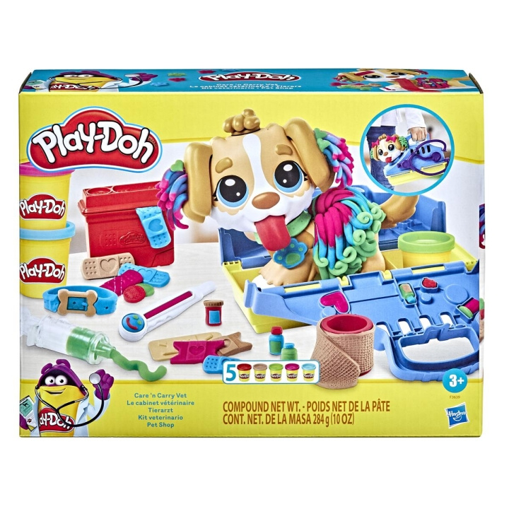 Play-Doh lekesett Care \'n Carry Vet i gruppen LEKER, BARN OG BABY / Leker / Lek leire, lek sand og tilbehør hos TP E-commerce Nordic AB (C83304)