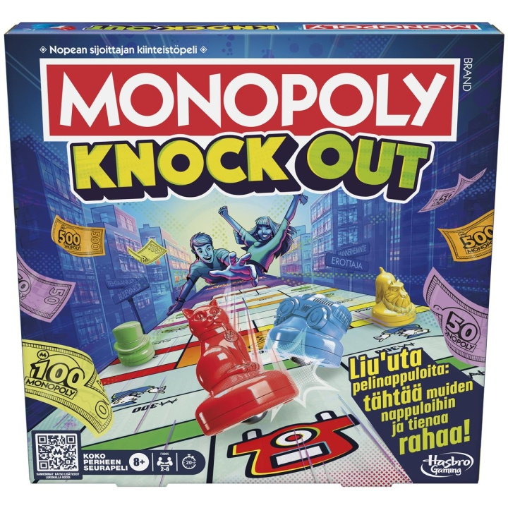 Hasbro Monopol Knockout (FI) i gruppen LEKER, BARN OG BABY / Spill / Brettspill hos TP E-commerce Nordic AB (C83453)