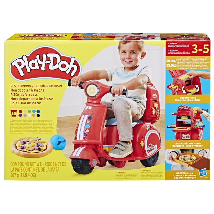 Play-Doh lekesett Pizza Delivery Scooter i gruppen LEKER, BARN OG BABY / Leker / Lek leire, lek sand og tilbehør hos TP E-commerce Nordic AB (C83478)