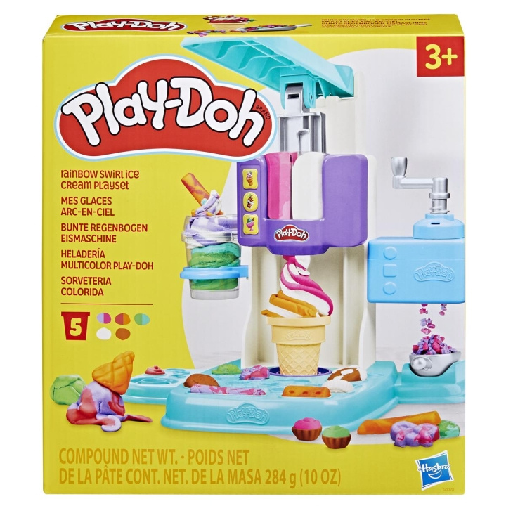 Play-Doh Kitchen Creations lekesett Rainbow Swirl Ice Cream i gruppen LEKER, BARN OG BABY / Leker / Lek leire, lek sand og tilbehør hos TP E-commerce Nordic AB (C83503)