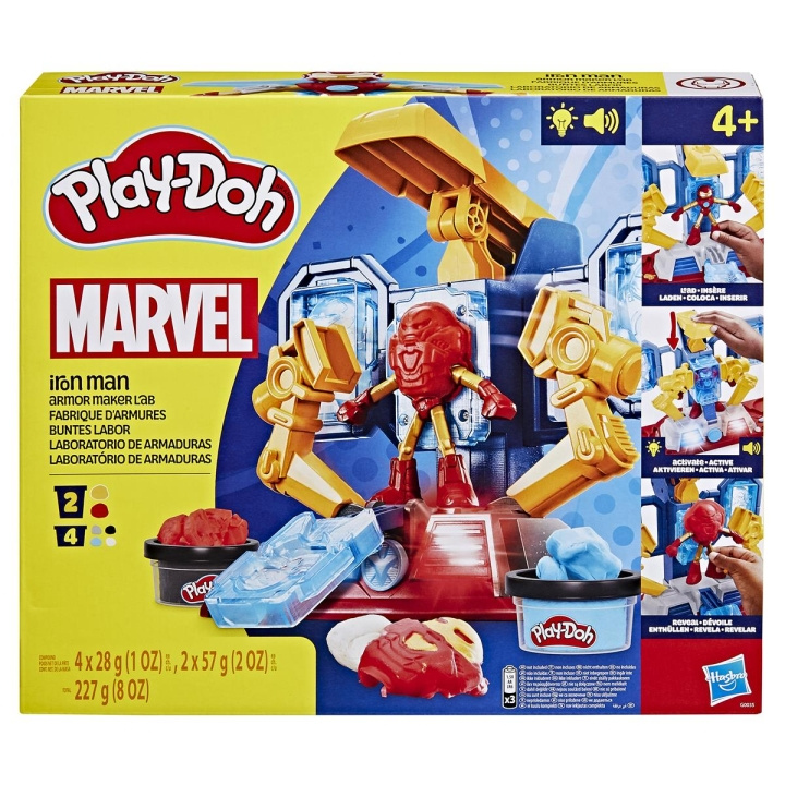 Play-Doh Marvel Iron Man Armor Maker Lab lekesett i gruppen LEKER, BARN OG BABY / Leker / Lek leire, lek sand og tilbehør hos TP E-commerce Nordic AB (C83516)