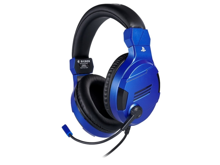 BigBen Interactive PS4 Gaming Headset V3 - Blå - Hodesett - Sony i gruppen Elektronikk / TV-spill & tilbehør / Sony PlayStation 4 / Tilbehør hos TP E-commerce Nordic AB (C83611)
