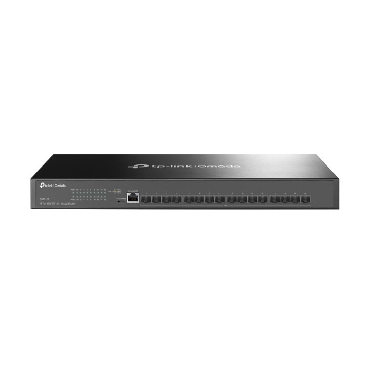 TP-Link JetStream 16-port 10GE SFP+ L2+ administrert svitsj i gruppen Datautstyr / Nettverk / Switcher hos TP E-commerce Nordic AB (C83878)