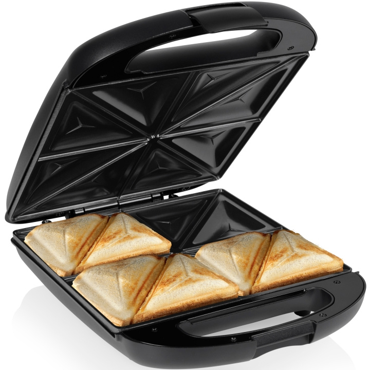 Tristar Sandwichgrill SA-3069 XL 4 sandwicher 1500W 23,5X23,5 i gruppen HJEM, HUS OG HAGE / Husholdningsapparater / Brødristere og toastjern / Bordgriller & Raclette hos TP E-commerce Nordic AB (C84288)
