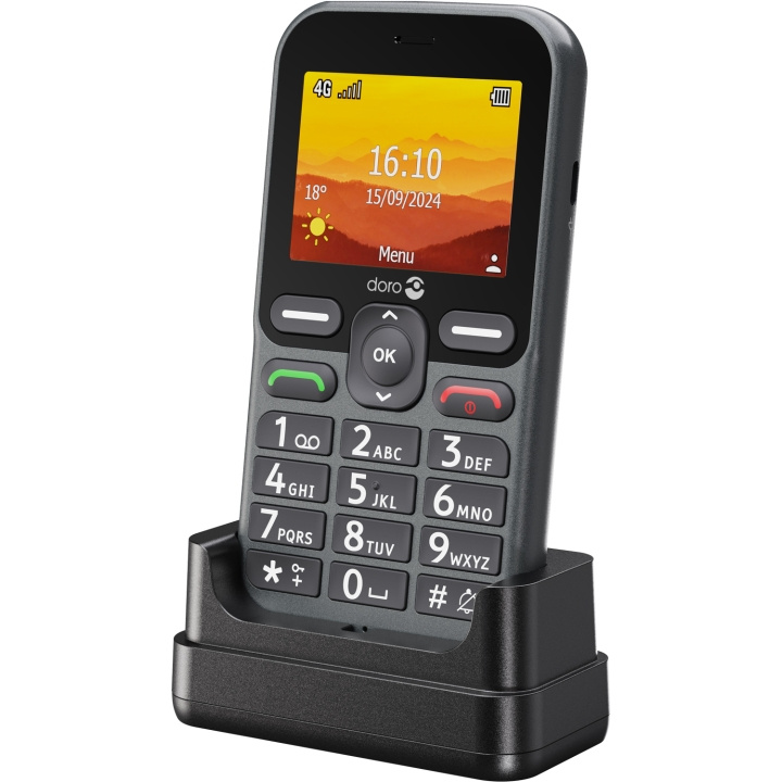 Doro Leva L11, Grafittgrå i gruppen SMARTTELEFON & NETTBRETT / Mobiltelefoner & smartphones hos TP E-commerce Nordic AB (C84295)