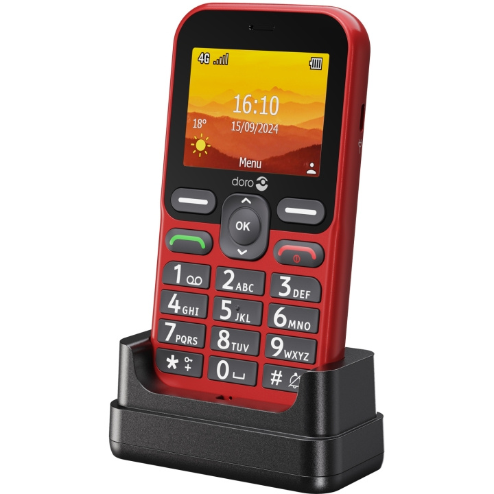 Doro Leva L11, rød i gruppen SMARTTELEFON & NETTBRETT / Mobiltelefoner & smartphones hos TP E-commerce Nordic AB (C84296)