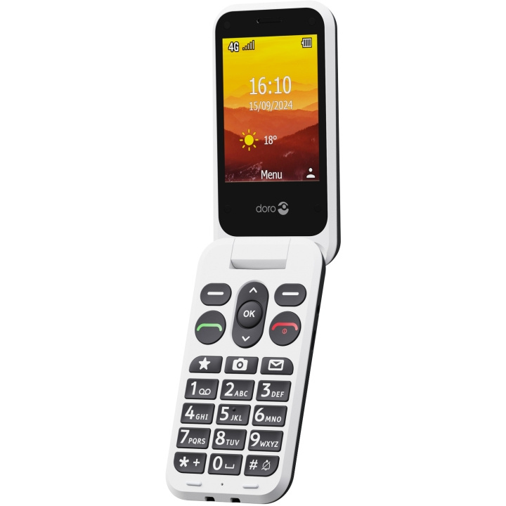 Doro Leva L31, grafittgrå/hvit i gruppen SMARTTELEFON & NETTBRETT / Mobiltelefoner & smartphones hos TP E-commerce Nordic AB (C84299)