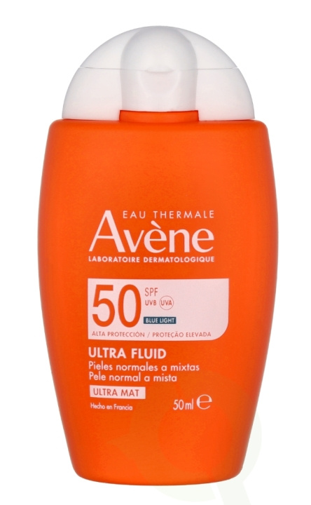 Avene Ultra Sunscreen Fluid Blue Light SPF50+ 50 ml i gruppen HELSE OG SKJØNNHET / Hudpleie / Soling / Solkrem hos TP E-commerce Nordic AB (C84370)