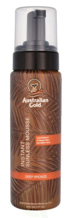 Australian Gold Instant Sunless Mousse 177 ml Deep Bronze i gruppen HELSE OG SKJØNNHET / Hudpleie / Soling / Brun uten sol hos TP E-commerce Nordic AB (C84412)