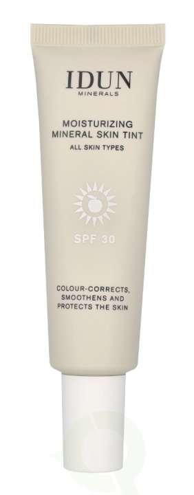 Idun Minerals Moisturizing Mineral Skin Tint SPF30 27 ml Light Warm i gruppen HELSE OG SKJØNNHET / Hudpleie / Ansikt / Tinted Moisturizer hos TP E-commerce Nordic AB (C84449)