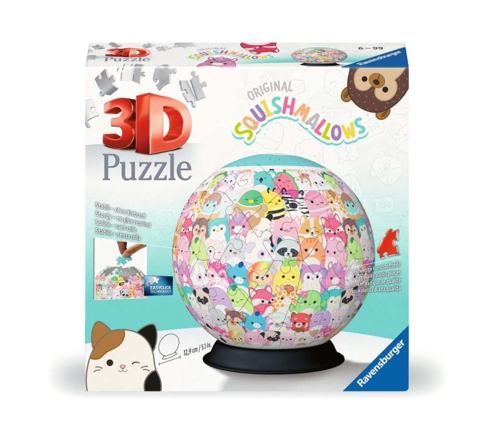 Ravensburger Puslespill Squishmallows 3D Ball 72p i gruppen SPORT, FRITID & HOBBY / Hobby / Puslespill hos TP E-commerce Nordic AB (C84794)