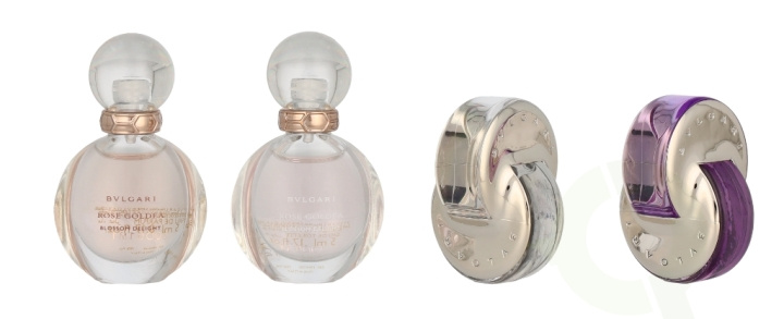 Bvlgari Femme Miniatures Collection 20 ml Rose Goldea Blossom Delight Edp 5ml/Rose Goldea Blossom Delight Edt 5ml/Omnia Crystalline Edt 5ml/Omnia Amethyste Edt 5ml i gruppen HELSE OG SKJØNNHET / Duft og parfyme / Parfyme / Parfyme for henne hos TP E-commerce Nordic AB (C84992)