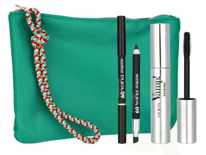 Pupa Milano Pupa Vamp! Sexy Lashes Makeup Set 12.8 ml Mascara #010 Vamp! 12ml / Multiplay Pen #09 Deep Black 0,8gr/Bag i gruppen HELSE OG SKJØNNHET / Gavesett / Gavesett for henne hos TP E-commerce Nordic AB (C85018)