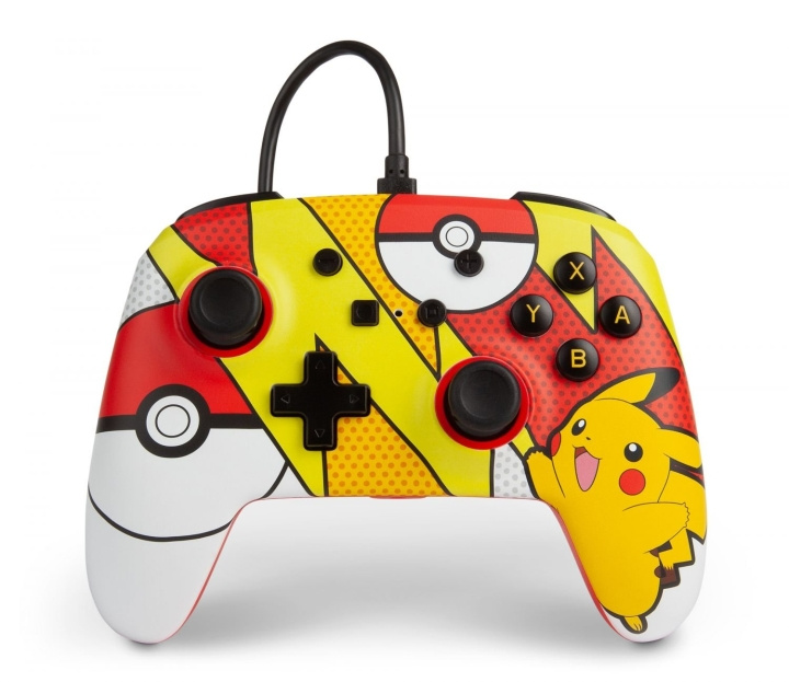 PowerA Nintendo Switch Enh Wired Controller - Pop Art i gruppen Elektronikk / TV-spill & tilbehør / Nintendo Switch / Tilbehør hos TP E-commerce Nordic AB (C85268)