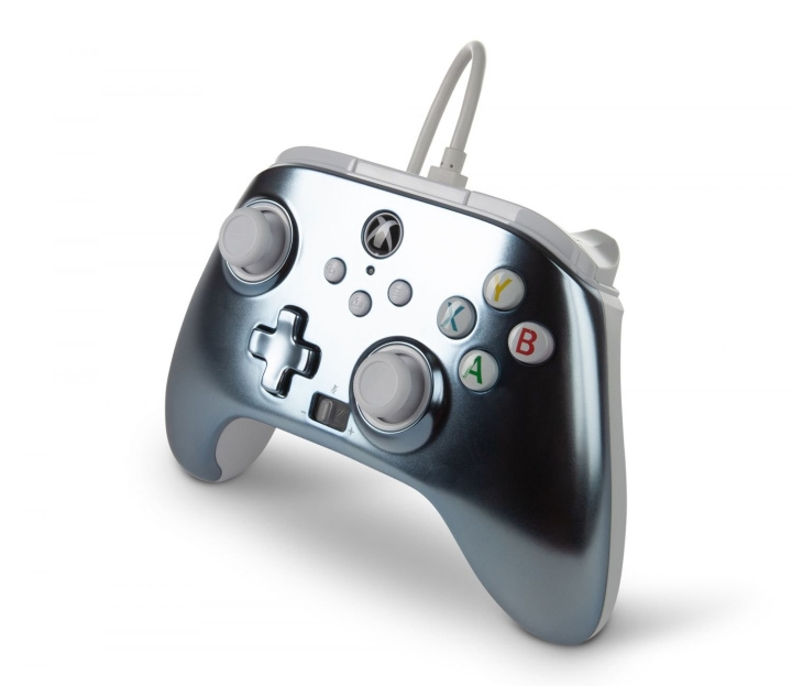 PowerA Enhanced Wired Controller for Xbox Series X - S - Metallic Ice i gruppen Elektronikk / TV-spill & tilbehør / Xbox Series X / Tilbehør hos TP E-commerce Nordic AB (C85284)