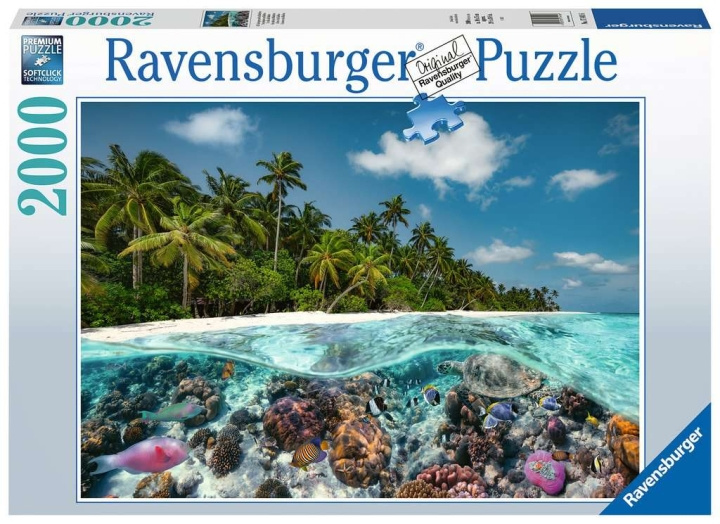 Ravensburger Et dykk på Maldivene 2000p - (10217441) i gruppen SPORT, FRITID & HOBBY / Hobby / Puslespill hos TP E-commerce Nordic AB (C85669)