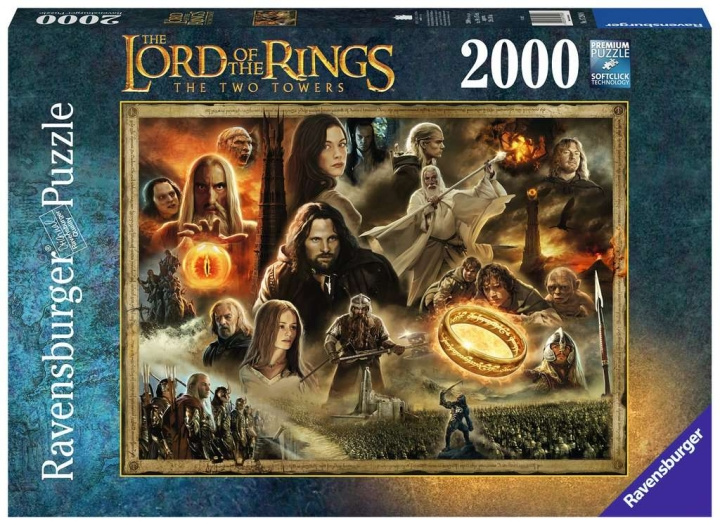 Ravensburger Ringenes Herre - De to tårnene 2000p - (10217294) i gruppen SPORT, FRITID & HOBBY / Hobby / Puslespill hos TP E-commerce Nordic AB (C85711)