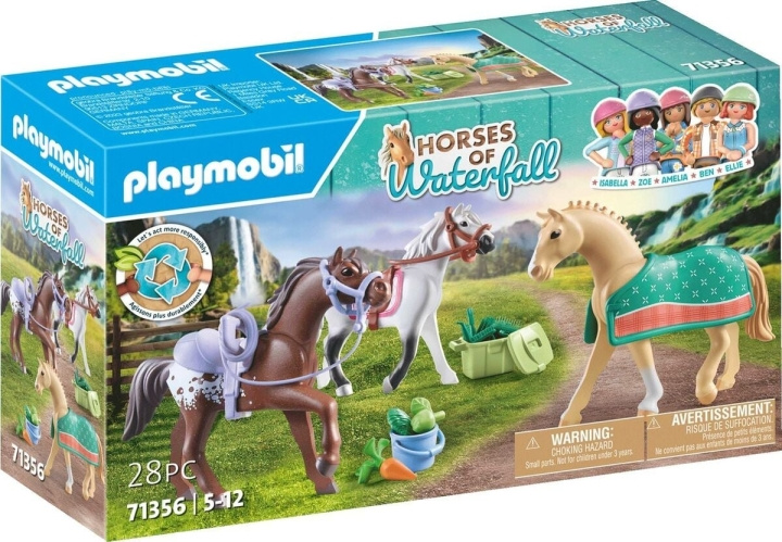 Playmobil Tre hester med saler (71356) i gruppen LEKER, BARN OG BABY / Leker / Lekesett hos TP E-commerce Nordic AB (C85740)