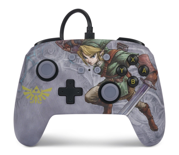 PowerA Enhanced Wired Controller for Nintendo Switch - Valiant Link i gruppen Elektronikk / TV-spill & tilbehør / Nintendo Switch / Tilbehør hos TP E-commerce Nordic AB (C85826)
