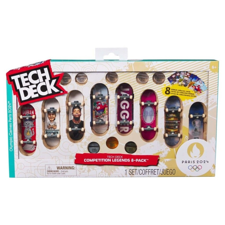 Tech Deck Olympisk 96 mm gripebrett - 8-pakning (6070368) i gruppen LEKER, BARN OG BABY / Leker / Actionspill hos TP E-commerce Nordic AB (C85912)