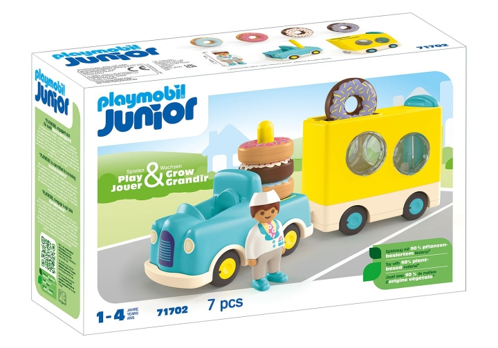 Playmobil JUNIOR: Crazy Donut Truck med stable- og sorteringsfunksjon (71702) i gruppen LEKER, BARN OG BABY / Leker / Lekesett hos TP E-commerce Nordic AB (C86055)