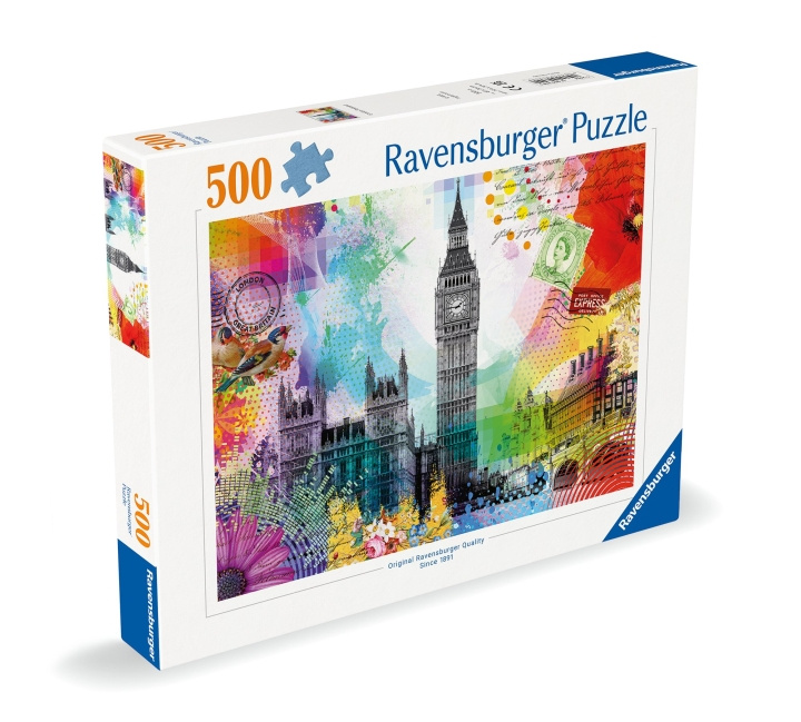 Ravensburger Puslespill London Postkort 500p (12000309) i gruppen SPORT, FRITID & HOBBY / Hobby / Puslespill hos TP E-commerce Nordic AB (C86438)