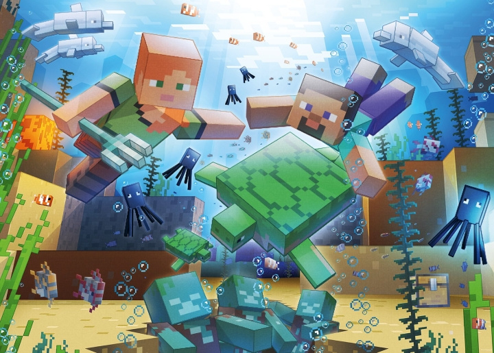 Ravensburger Puslespill Minecraft Mosaic 1000p (12000421) i gruppen SPORT, FRITID & HOBBY / Hobby / Puslespill hos TP E-commerce Nordic AB (C86455)