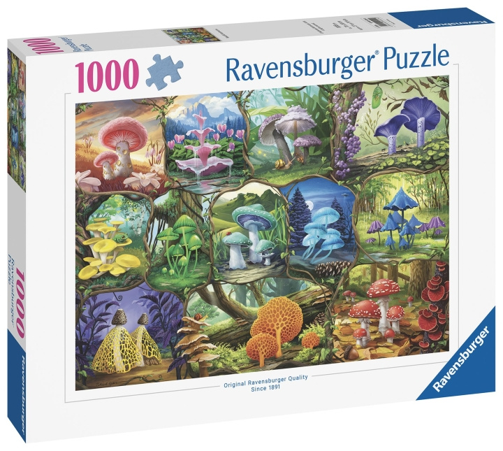 Ravensburger Puslespill Beautiful Mushrooms 1000p (12000424) i gruppen SPORT, FRITID & HOBBY / Hobby / Puslespill hos TP E-commerce Nordic AB (C86456)