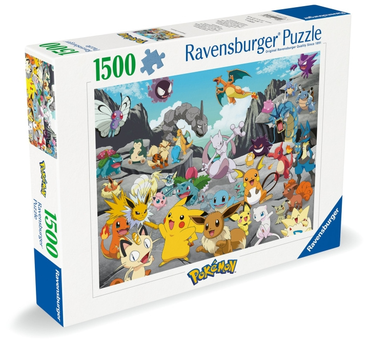 Ravensburger Puslespill Pokémon Classics 1500p (12000726) i gruppen SPORT, FRITID & HOBBY / Hobby / Puslespill hos TP E-commerce Nordic AB (C86474)
