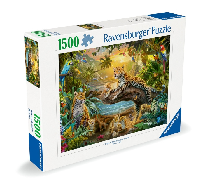 Ravensburger Puslespill Leopardfamilien i jungelen 1500p (12000738) i gruppen SPORT, FRITID & HOBBY / Hobby / Puslespill hos TP E-commerce Nordic AB (C86479)
