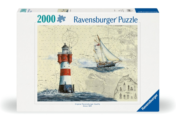 Ravensburger Puslespill Romantic Lighthouse 2000p (12000804) i gruppen SPORT, FRITID & HOBBY / Hobby / Puslespill hos TP E-commerce Nordic AB (C86538)