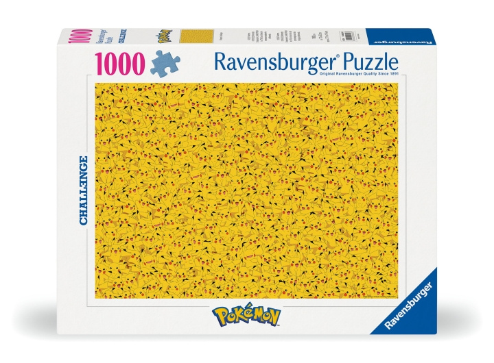 Ravensburger Puslespill Challenge Pikachu 1000p (12000829) i gruppen SPORT, FRITID & HOBBY / Hobby / Puslespill hos TP E-commerce Nordic AB (C86543)