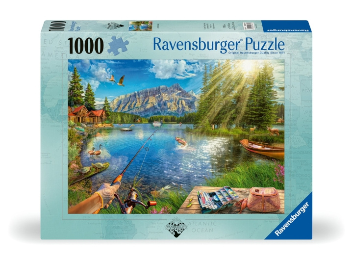 Ravensburger Puslespill Life At The Lake 1000p (12000877) i gruppen SPORT, FRITID & HOBBY / Hobby / Puslespill hos TP E-commerce Nordic AB (C86551)
