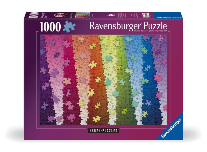 Ravensburger Puslespill Colors On Colors 1000p (12001027) i gruppen SPORT, FRITID & HOBBY / Hobby / Puslespill hos TP E-commerce Nordic AB (C86558)