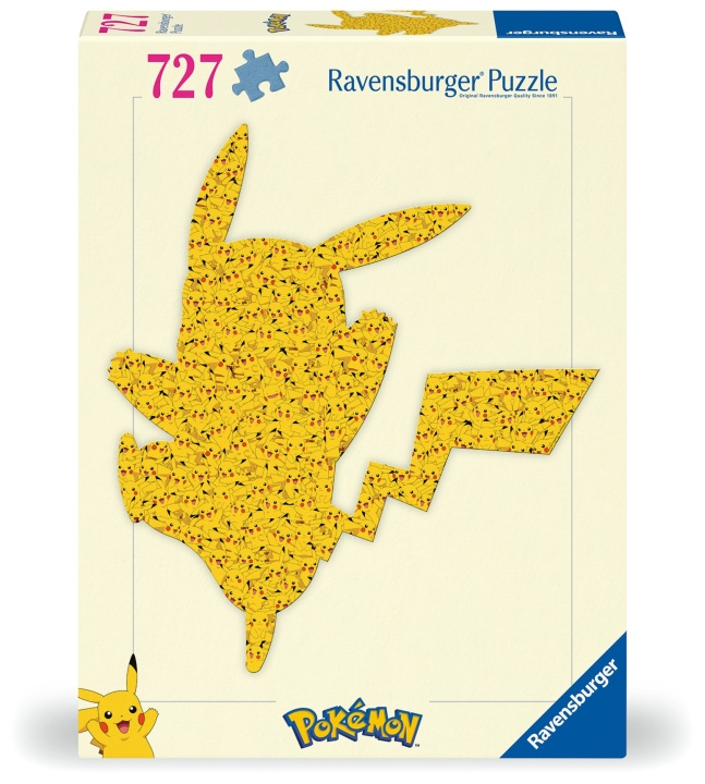 Ravensburger Puslespill Pokémon Shaped Pikachu 727p (12001212) i gruppen SPORT, FRITID & HOBBY / Hobby / Puslespill hos TP E-commerce Nordic AB (C86564)