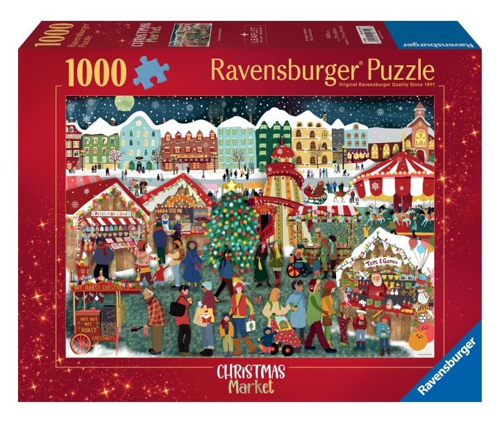 Ravensburger Puslespill Julemarked 1000p (12000729) i gruppen SPORT, FRITID & HOBBY / Hobby / Puslespill hos TP E-commerce Nordic AB (C86605)