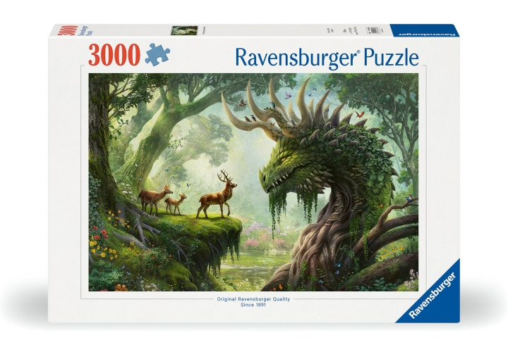 Ravensburger Puslespill Skogens drage våkner 3000p (12000808) i gruppen SPORT, FRITID & HOBBY / Hobby / Puslespill hos TP E-commerce Nordic AB (C86703)