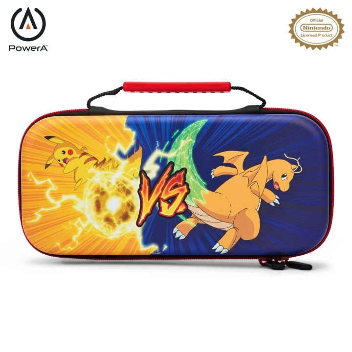 PowerA Beskyttelsesveske - Pikachu Vs. Dragonit /Nintendo Switch i gruppen Elektronikk / TV-spill & tilbehør / Nintendo Switch / Tilbehør hos TP E-commerce Nordic AB (C86727)
