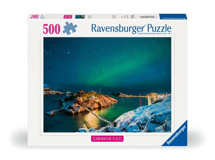 Ravensburger Puslespill Nordlys i Bergsfjorden 500p (12000845) i gruppen SPORT, FRITID & HOBBY / Hobby / Puslespill hos TP E-commerce Nordic AB (C86746)