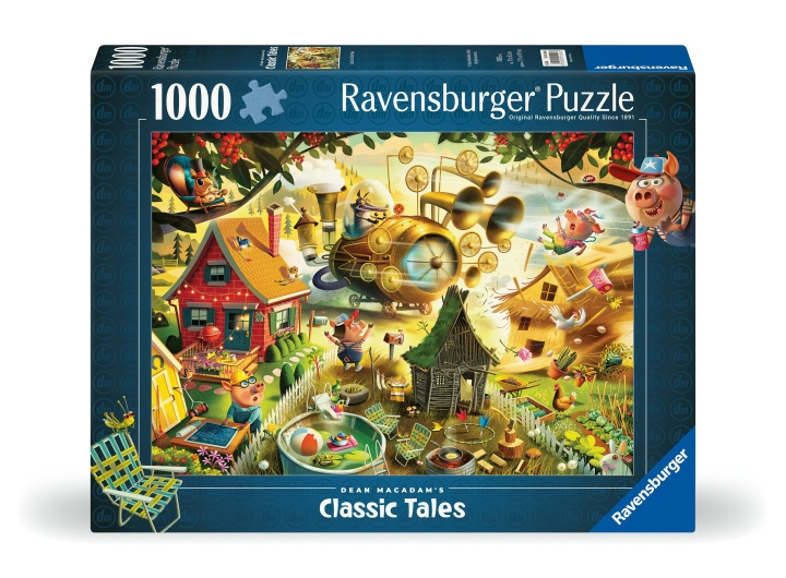 Ravensburger Puslespill Look Out Little Pigs 1000p (12001004) i gruppen SPORT, FRITID & HOBBY / Hobby / Puslespill hos TP E-commerce Nordic AB (C86781)