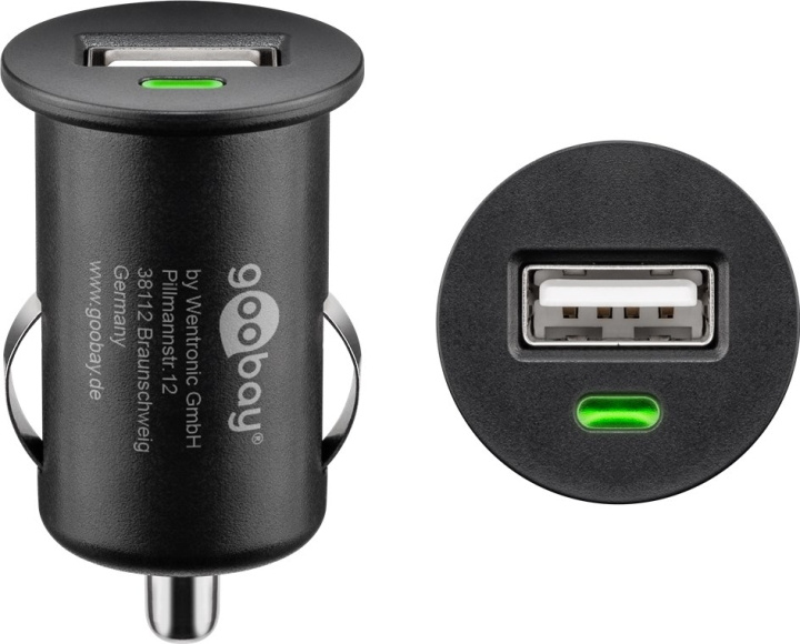 Goobay Billader (5 W) 5 W maks. 1,0 A (12/24 V) 1x USB i gruppen SMARTTELEFON & NETTBRETT / Ladere og Kabler / Billader / Billader USB hos TP E-commerce Nordic AB (C86837)