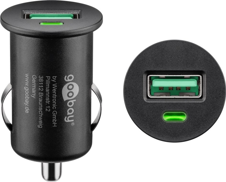Goobay Hurtigladende USB-billader (18 W) 18 W maks. 2,4 A (12/24 V) 1x USB QC 3.0 i gruppen SMARTTELEFON & NETTBRETT / Ladere og Kabler / Billader / Billader USB hos TP E-commerce Nordic AB (C86842)